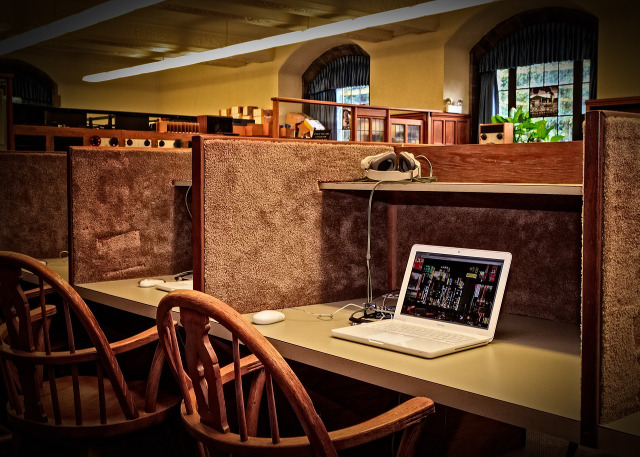 university library interior